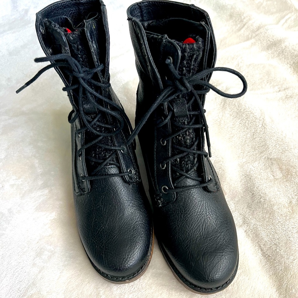 🖤Winter Ready! Nirvana Combat Boot by Crown Vintage - Picture 2 of 12